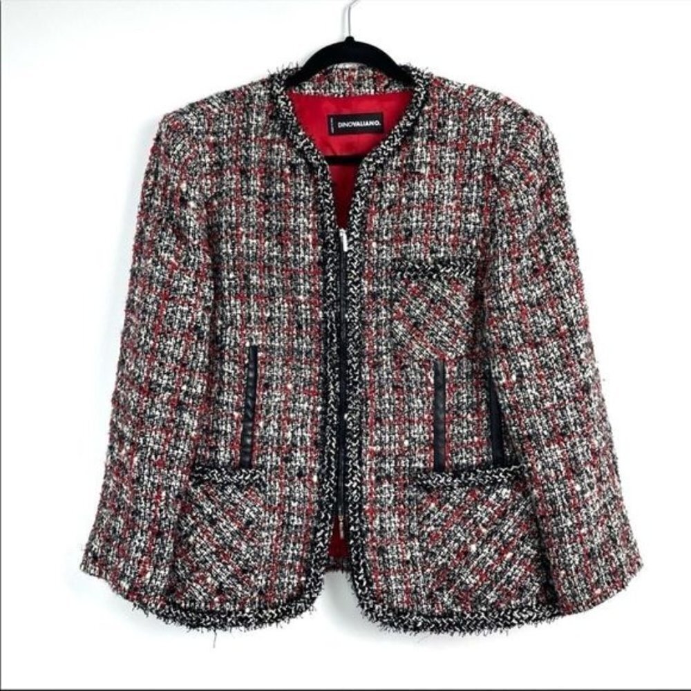Dino Valiano  wool zip up blazer